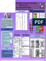 Poster Tugas Akhir Perancangan Three Plate Mold Tutup Botol Meditol 250ml