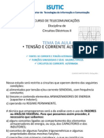 Circuitos Elétricos II - Tensão e Corrente Alternada