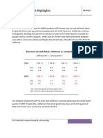 California Forecast Highlights: Economic Growth Rates: California vs. United States