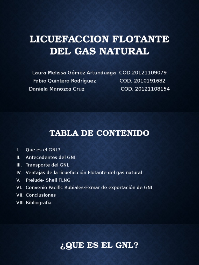 Licuefaccion Flotante Del Gas Natural | PDF | Gas natural licuado | Gases