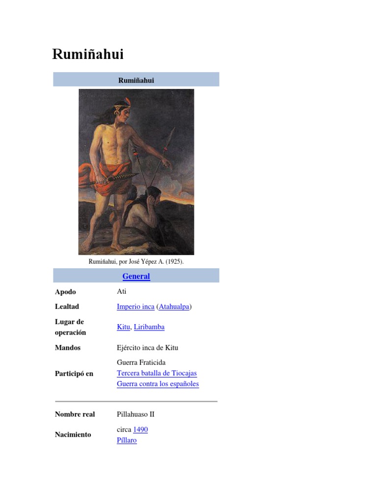 Rumiñahui | PDF