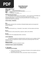 Lesson Plan - Aspects of Verbs | Perfect (Grammar) | Grammatical Tense