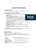 Strain Counterstrain Handout March 26 2010