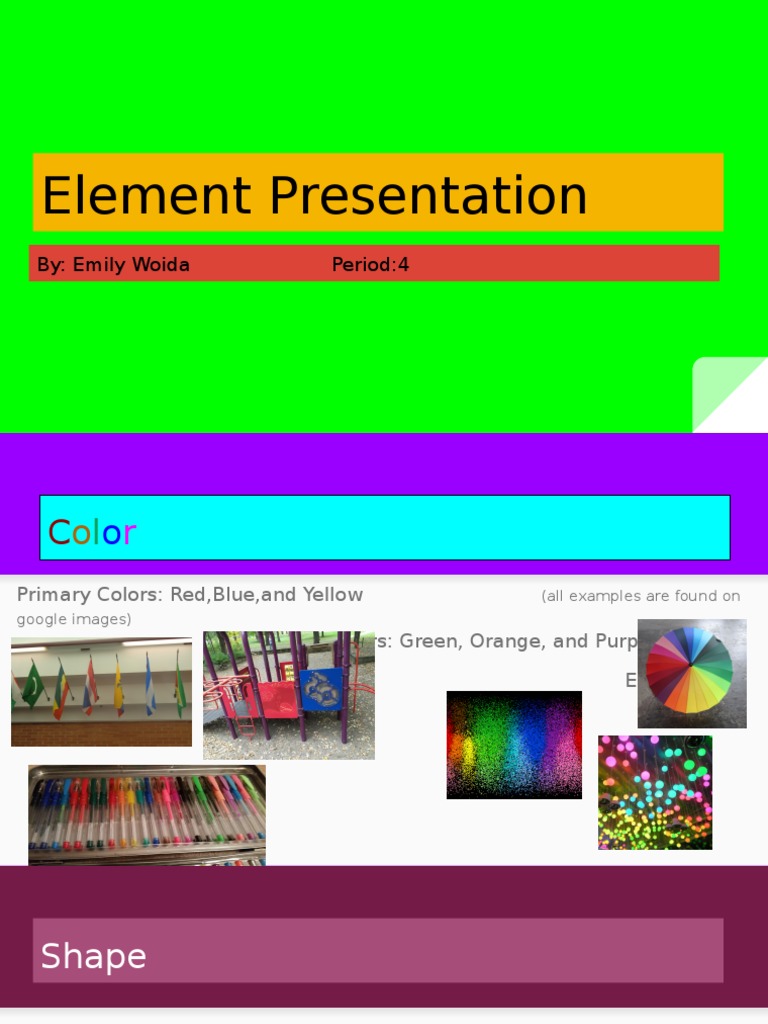 Element Presentation Emily W | PDF | Games & Activities | Language Arts ...