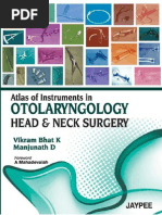 Atlas of Instruments in Otolaryngology - Bhat, K. Vikram (SRG)