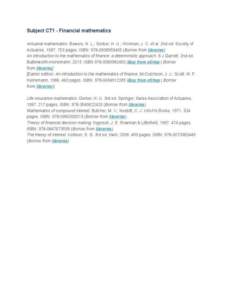 Introduction to Financial Mathematics | PDF | Finance & Money ...