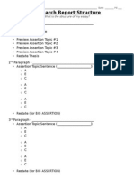 Research Report Structure: What Is The Structure of My Essay?