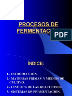 procesos de fermentación