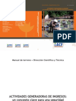 ACTIVIDADES GENERADORAS DE INGRESOS: Un Concepto Clave para Una Seguridad Alimentaria Sostenible
