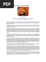 Santo Tomas de Aquino Psicologo