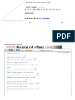 UN DíA A LA VEZ - Salvador. Letras y Acordes para Guitarra y Piano