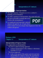 Business 4000 Interpretation of Contracts