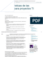 Caracteristicas de Las Normas Para Proyectos Ti_ Caracteristicas de Las Normas_estandares Iso Para Proyectos de Ti