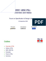 IEEE 1850 PSL: Overview and Status