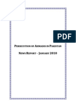Monthly Newsreport - January, 2010 - Ahmadiyya Persecution in Pakistan
