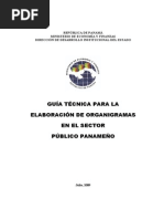 Guia Tecnica Para La Elaboracion de Organigramas en El Sector Publico Panameno