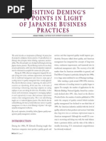 Deming and Japan Business