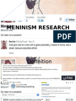 Meninism Research