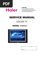 Haier HTAF21C Manual de Servicio