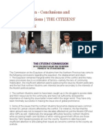 Chapter Eleven Conclusions and Recommendations The CITIZENS COMMISSION