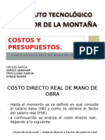 Factor de Salario Real Costos y Presupuestos