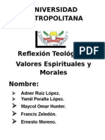 Valores Morales y Espirituales.
