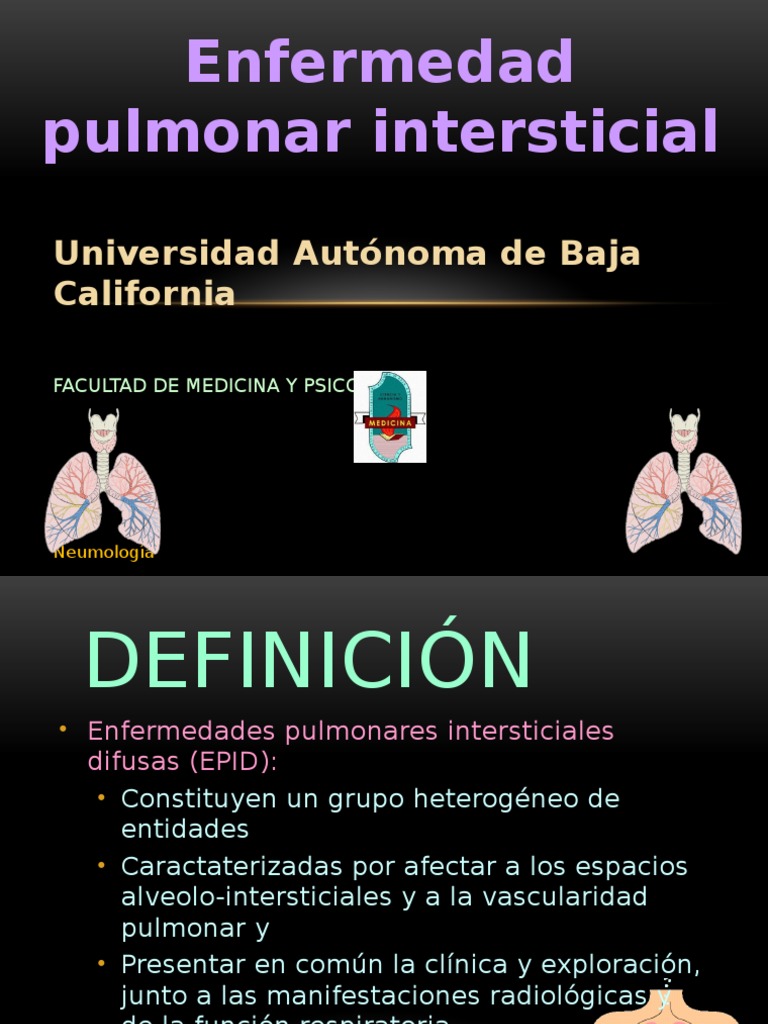 Enfermedad Pulmonar Intersticial: Guía Completa | PDF | Neumonía | Pulmón
