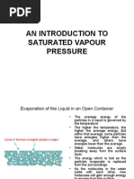An Introduction to Saturated Vapour Pressure Complete