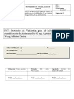 PROTOCOLO DE VALIDACION-Tabletas Divina