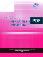 Pedoman Penilaian Kinerja Puskesmas PDF