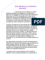 La Industria Eléctrica y La Reforma Electoral