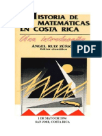 Historia de Las Matematicas en Costa Rica