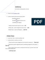 Verb Tense Consistency