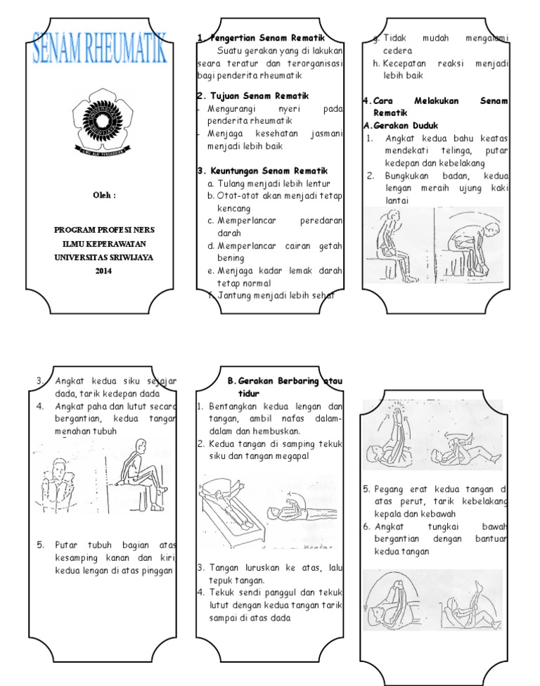 Leaflet Senam Rematik Leaflet Senam Rematik