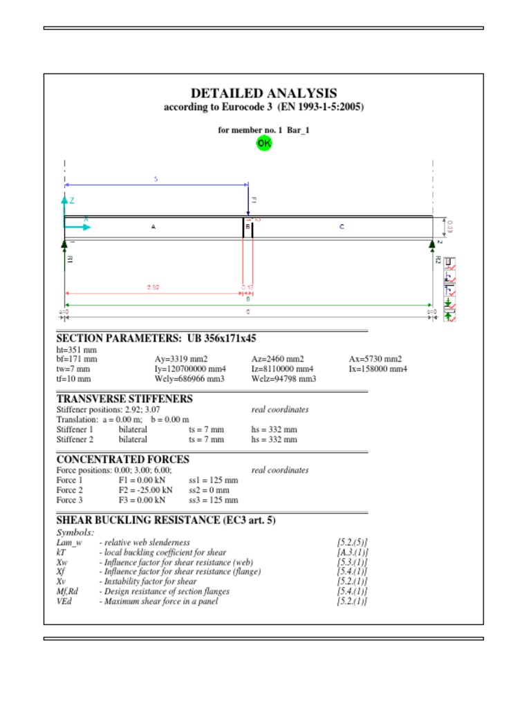 Autodesk Robot Structural Analysis Professional 2014 Report | PDF ...