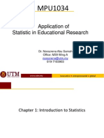 Week 1 - Introduction To Statistics PDF