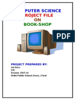 Cbse Class Xii Computer Science Project File On Book Shop 2010 Exam