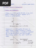 Unit 1 Notes: Linear Motion