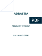 Règlement Intérieur Adrastia