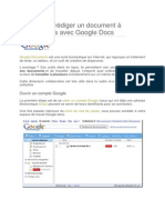 Comment Rédiger Un Document À Plusieurs Avec Google Docs