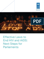 Effective Laws to End HIV and AIDS