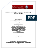 Analysis and Design of A Multistoreyed Building