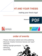 Copyright and Your Thesis