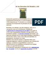 Declaración de Los Derechos Del Hombre y Del Ciudadano