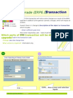 PRO SAP Upgrade (ERP6.0) : Transaction