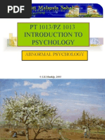 Lecture 12 PsyAbnormal