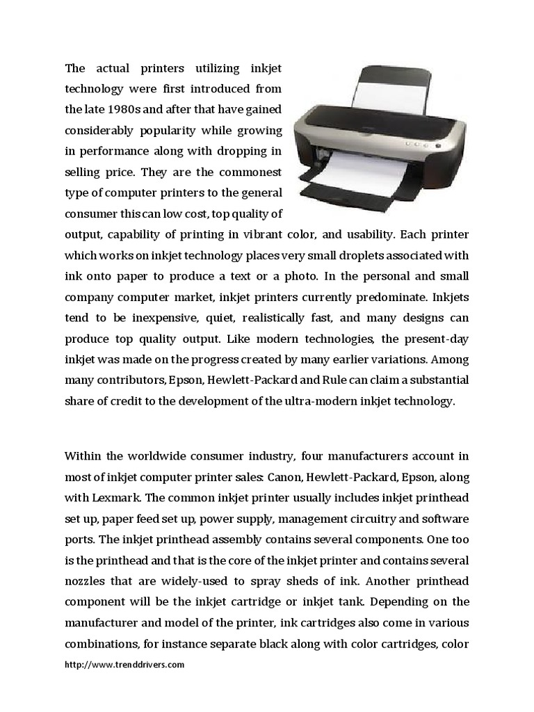 How Do InkJet Printers Work Printer