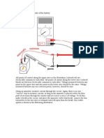 Path of Electrons Through The Resistor and Not Across A Source of Voltage. To Do This