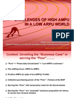 Challenges of High Ampu in A Low Arpu World Mahinda Herath