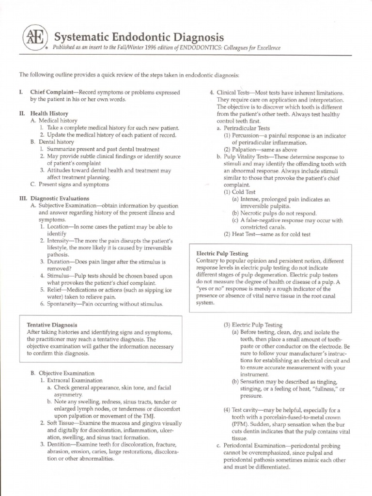AAE Systematic Endo Diagnosis PDF